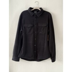 Dakine Charger Polar Fleece Snap Shirt Jacket Men's L Black NWTLong-sleeve